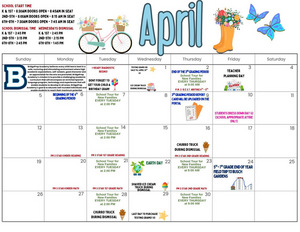   ✨April 2026 Activity Calendar ✨